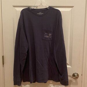 Vineyard Vines Navy Long Sleeve Tee